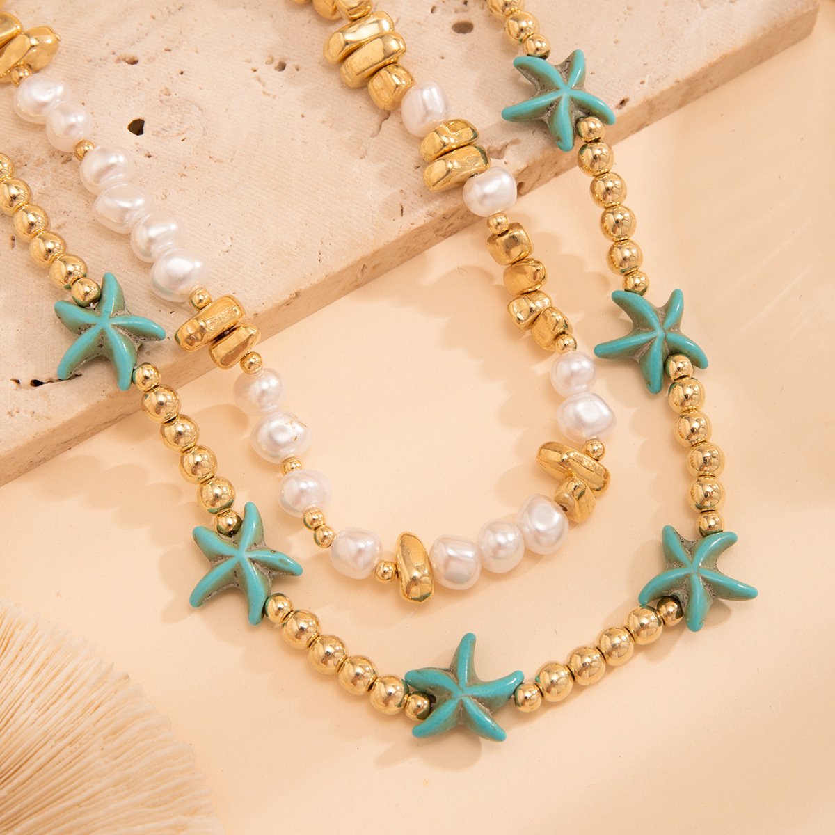 Starfish Shell Necklace For Women Necklace