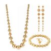 Punk Exaggerated Big Round Bead Trendy Retro CCB Chain Clavicle Necklace