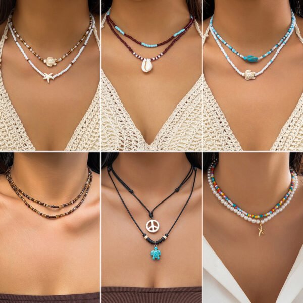 Starfish Shell Necklace For Women Necklace