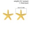 Beach Starfish Pendant Necklace Earrings