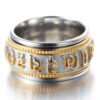 Retro Rotating Six-character Mantra Ring