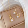 Necklace Women's Copper Micro Inlaid Real Gold Electroplating Ins