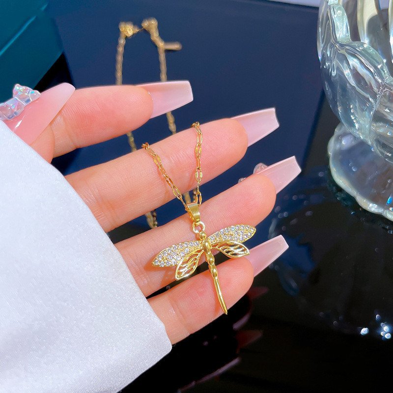 Women's Fashion Skein Empty Dragonfly Necklace