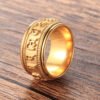 Retro Rotating Six-character Mantra Ring