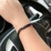 316L Stainless Steel Four-sided Grinding Chain Bracelet