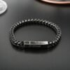 316L Stainless Steel Four-sided Grinding Chain Bracelet