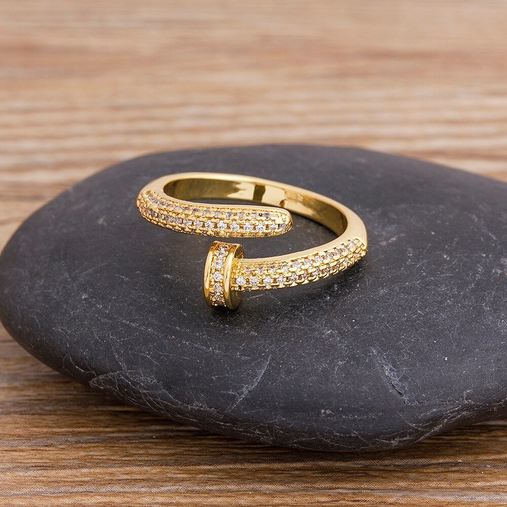 Personalized nail ring