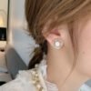 925 Silver Needle Retro Simple Pearl Earrings