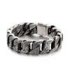 Exaggerated Wide Personality Retro Pattern Stainless Steel Bracelet