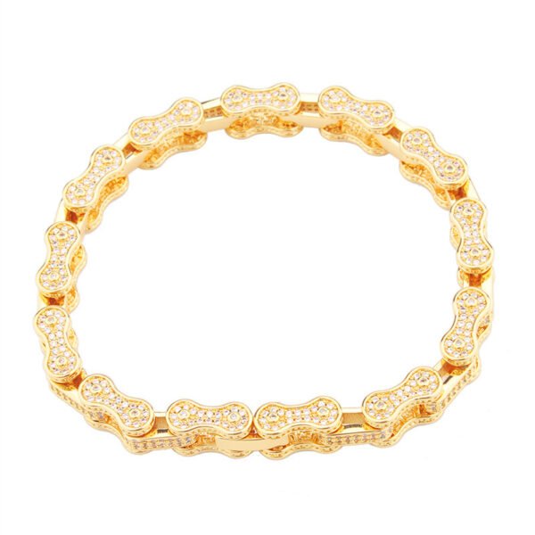 1cf83daf-c50d-45f6-8e17-7812cea0dae7.jpg Zircon Locomotive Chain Hip Hop Bracelet Men And Women Personality Cuban Chain