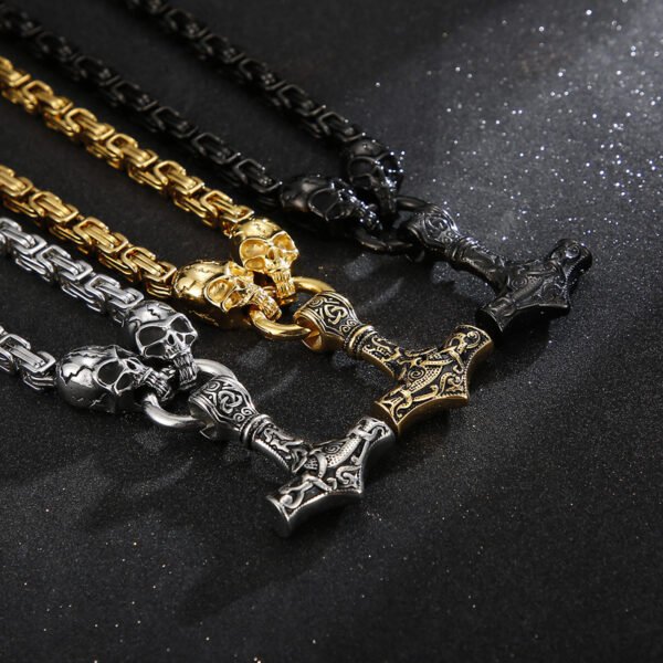 Men's Titanium Steel Skull Necklace
