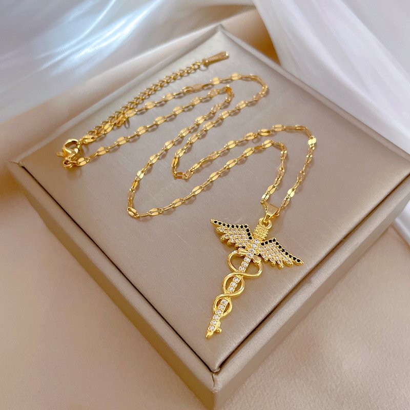 21ffd830-476b-4b06-a2aa-812962c8b47c.jpg Rotating Dragonfly Snake Stick Angel Wings Necklace