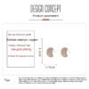 Sterling Silver Needle Korean Exquisite Fashion Shiny Micro Inlaid Zirconium Water Drop Shape Stud Earrings