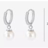 925 Sterling Silver Pearl Earrings Female Ear Clip