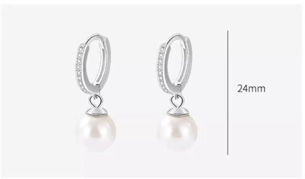 2402140055080328100.jpg 925 Sterling Silver Pearl Earrings Female Ear Clip