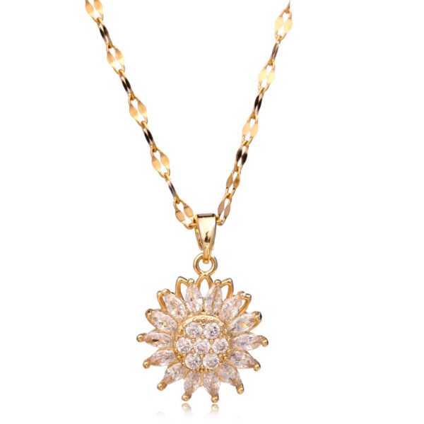 2584afaf-e12c-4a09-b2dc-9ac460203e1f.jpg Double-layer Rotatable Sunflower Necklace Jewelry
