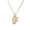 Chain Copper Micro Inlaid Zircon 26 Letter Pendant Necklace FClavicleor Women's Birthday Jewelry Gifts