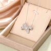 Women's Fashionable Elegant Bow Pendant Necklace