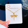 Women's Fashion Skein Empty Dragonfly Necklace