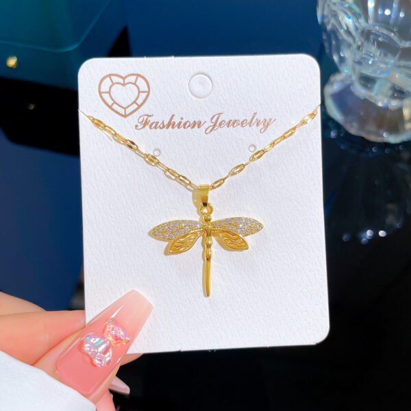 Women's Fashion Skein Empty Dragonfly Necklace
