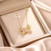Women's Fashionable Elegant Bow Pendant Necklace