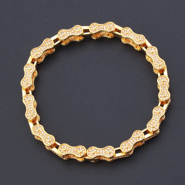 43424139-33c3-4edb-9f17-cf7af6760afc.jpg Zircon Locomotive Chain Hip Hop Bracelet Men And Women Personality Cuban Chain