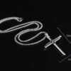 Titanium steel casting steel nails cross men's pendants necklace jewelry