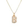 Chain Copper Micro Inlaid Zircon 26 Letter Pendant Necklace FClavicleor Women's Birthday Jewelry Gifts