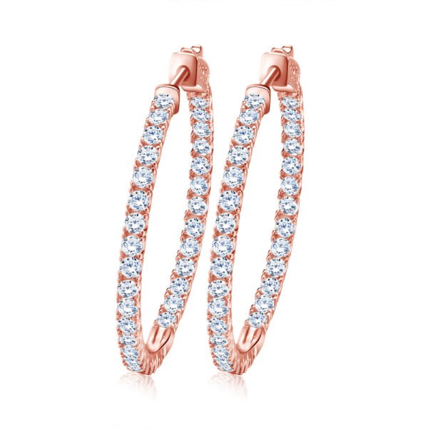 Brass Earrings Full Diamond 4A Zircon Jewelry