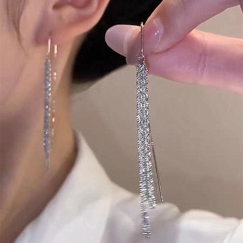 59267047-916d-4430-855f-adfaac71ee76.jpg Starry Long Fringe Earrings Women's Anti-lost