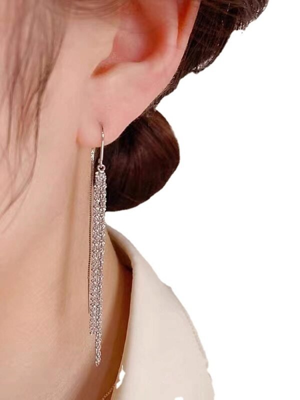 64a256c6-7935-40b8-9ed1-63343b58d364.jpg Starry Long Fringe Earrings Women's Anti-lost