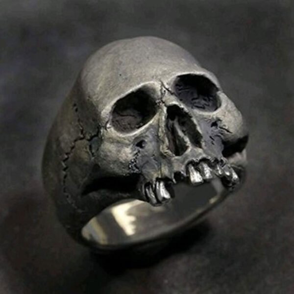 681222351846.jpg Skull ring male rock goth punk