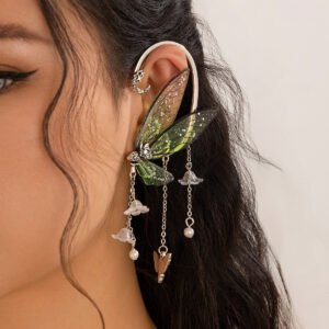 Elf Tassel Butterfly Contour Wing Ear Clip