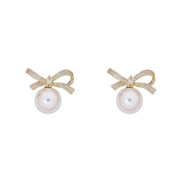 77afe722-8085-426d-9cc0-19d76c97c174.jpg Bowknot Pearl Earrings Temperament High-end Earrings