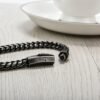 316L Stainless Steel Four-sided Grinding Chain Bracelet