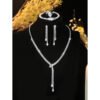 Fashion Simple Necklace Earring Bracelet Four-piece Set