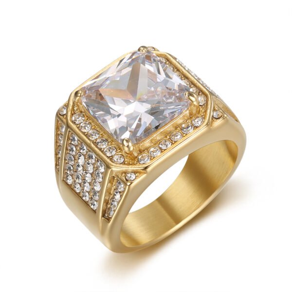 8005ec07-a230-49f0-aeaa-5456dfe2b041.jpg 316 Stainless Steel Gold-plated Full Diamond Luxury Inlaid 3A Zircon Hip Hop Men's Ring