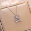 Necklace Female Bear Necklace Love Heart
