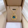Dream Planet Necklace Stainless Steel Blue Butterfly