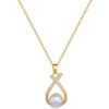 Necklace Women's Copper Micro Inlaid Real Gold Electroplating Ins