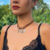 Women's Western Denim Style Suit Necklace