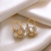 Affordable Luxury Style Niche Temperament Pearl Ball Cabas Earrings