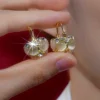 Affordable Luxury Style Niche Temperament Pearl Ball Cabas Earrings