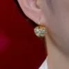 Affordable Luxury Style Niche Temperament Pearl Ball Cabas Earrings