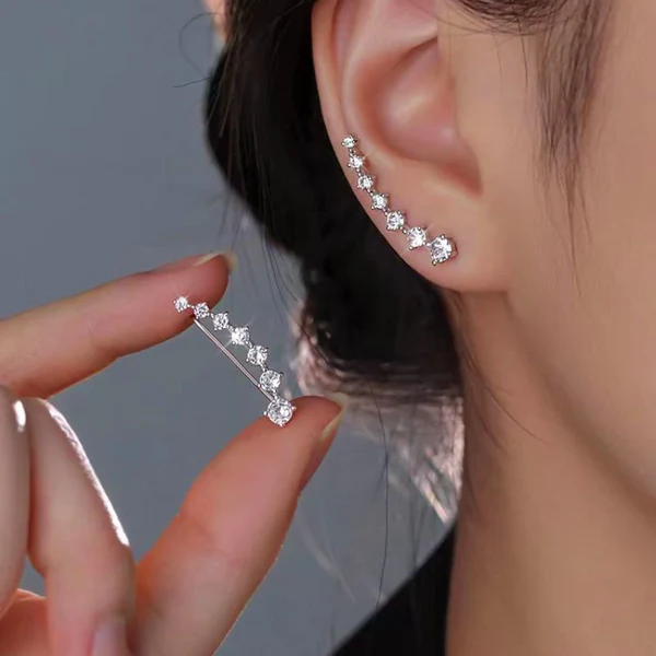 Ella18jewelrySterlingSilverZirconDiamondCrawlers Sterling Silver Zircon Diamond Crawlers