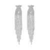 Luxury Sparkling Full Rhinestone Long Fringe Earrings