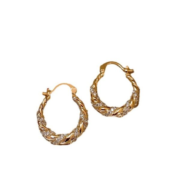 O1CN01EHeOqV1K33R4tOKSH_2215472041107-0-cib.jpg Simple and versatile fashion elegant twist exquisite autumn and winter earrings
