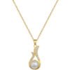 Necklace And Earrings Suite Light Luxury Full Diamond Pearl