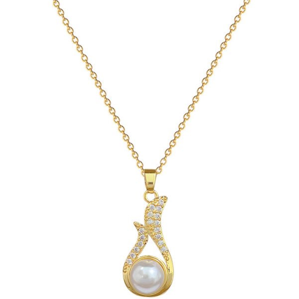 O1CN01QDyc0v2J3gWTZzL8n_2206683529366-0-cib.jpg Necklace And Earrings Suite Light Luxury Full Diamond Pearl