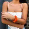 Exaggerated Design Polygon Translucent Bracelet